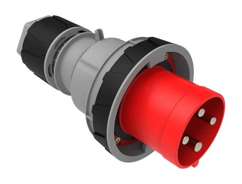 نری یا پلاگ 63 آمپر سه فاز چهار شاخه 4 پین ضد آب Plug BC1-4504-7011 بمیس Bemis ترکیه IP67